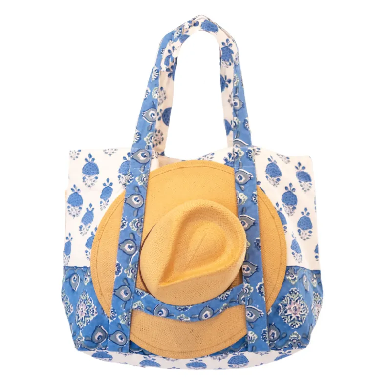 Large Beach Bag With Hat Holder sold by Alicia Bell