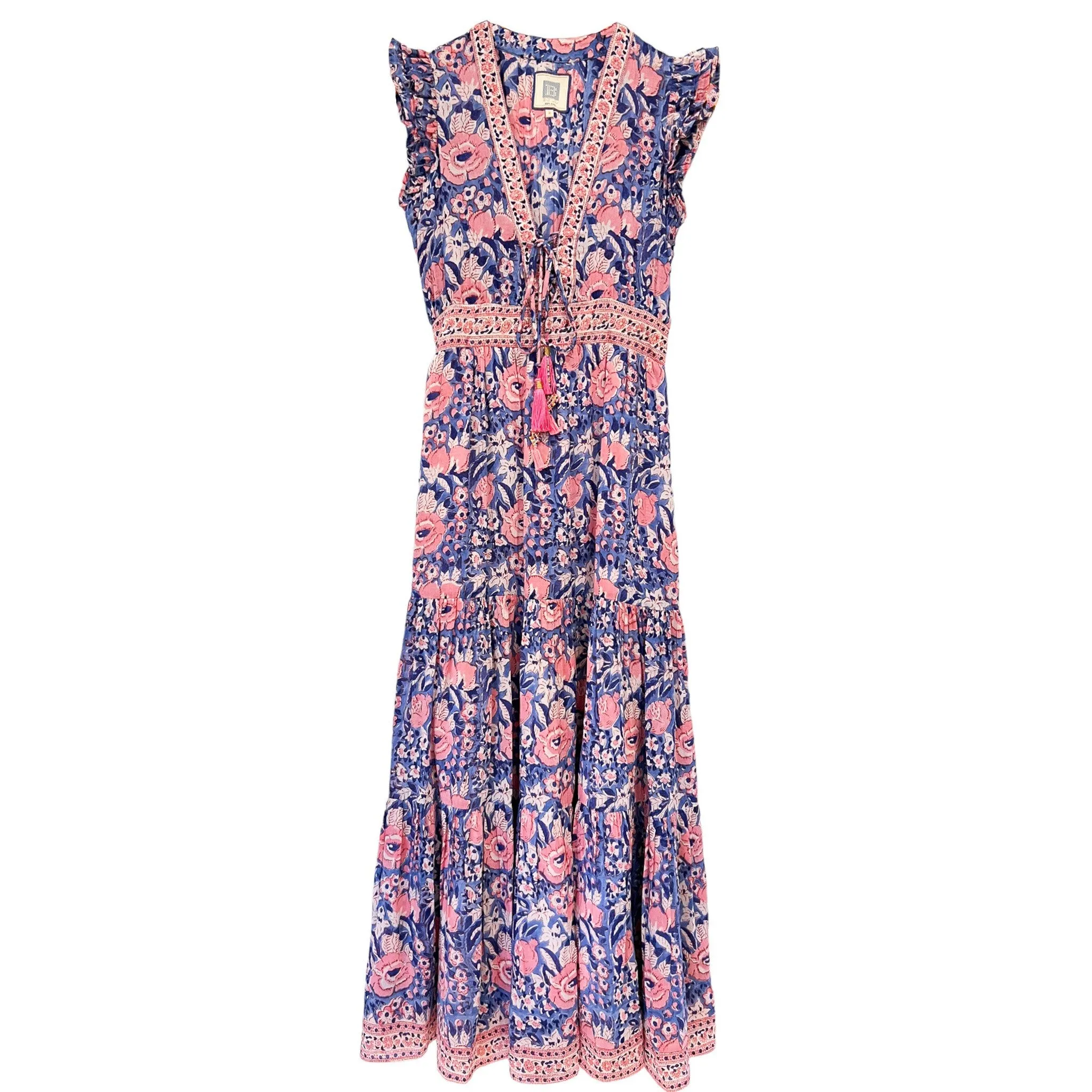Farrah Maxi Dress- Petal Pink print sold by Alicia Bell product image thumbnail 4