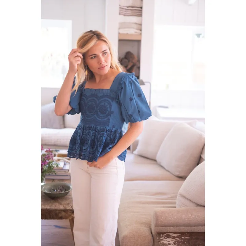 Turquoise Scarlett Top sold by Alicia Bell