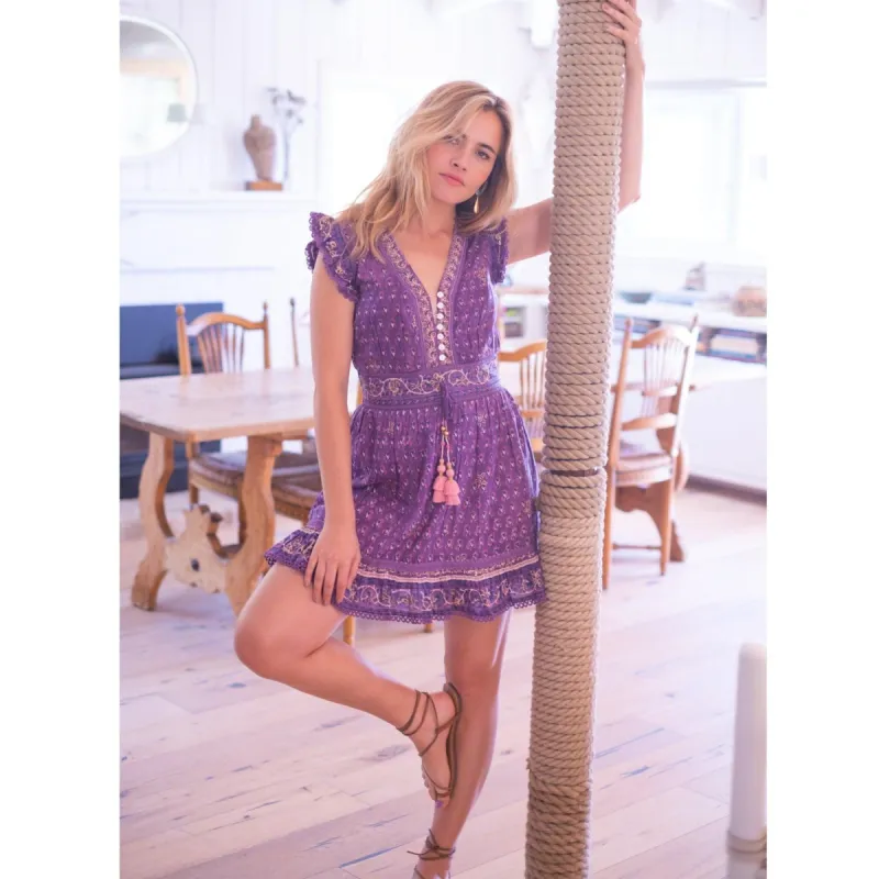 Purple Lizzy Mini Dress sold by Alicia Bell