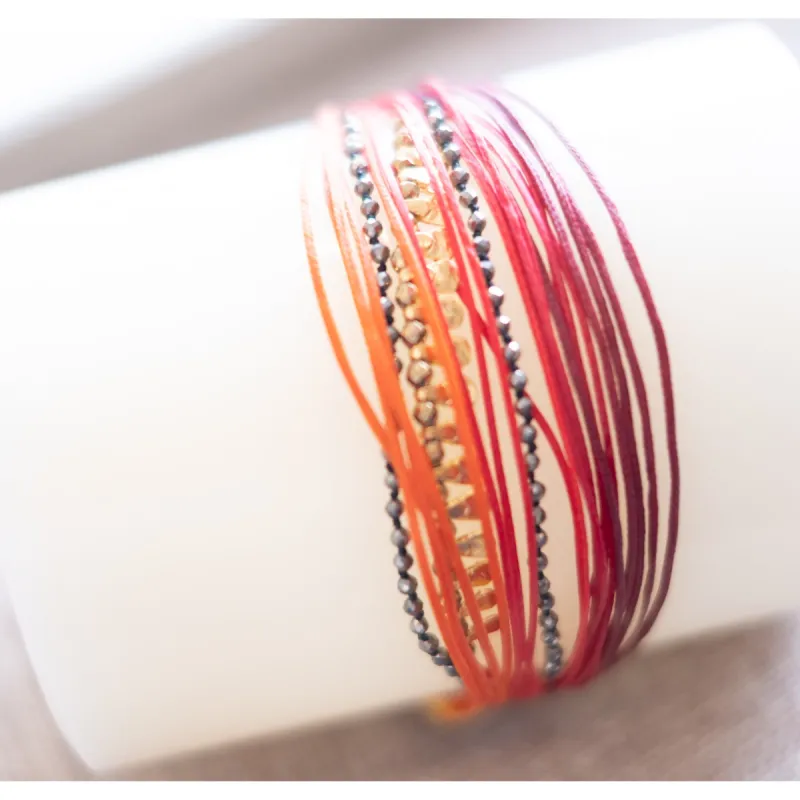 Red Layered Cord Bracelet sold by Alicia Bell