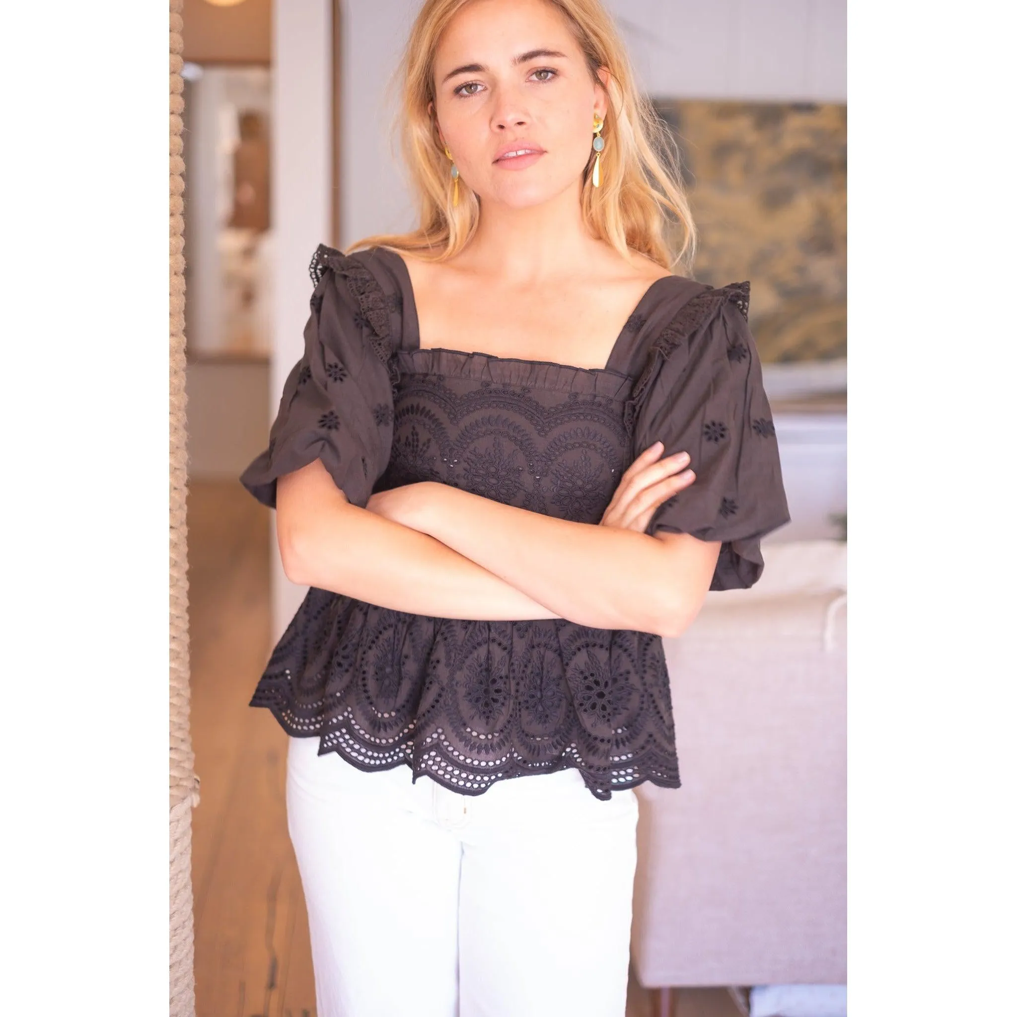 Black Scarlett Top sold by Alicia Bell product image thumbnail 4