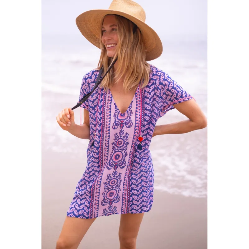 Tunic Kaftan Mini Dress sold by Alicia Bell