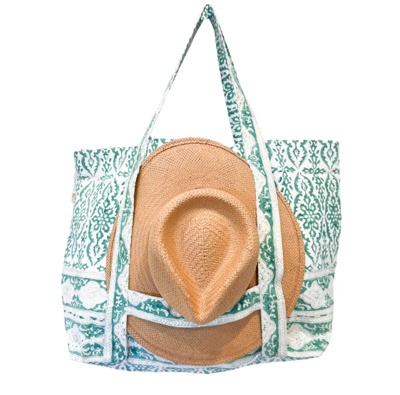 Large Beach Bag With Hat Holder sold by Alicia Bell