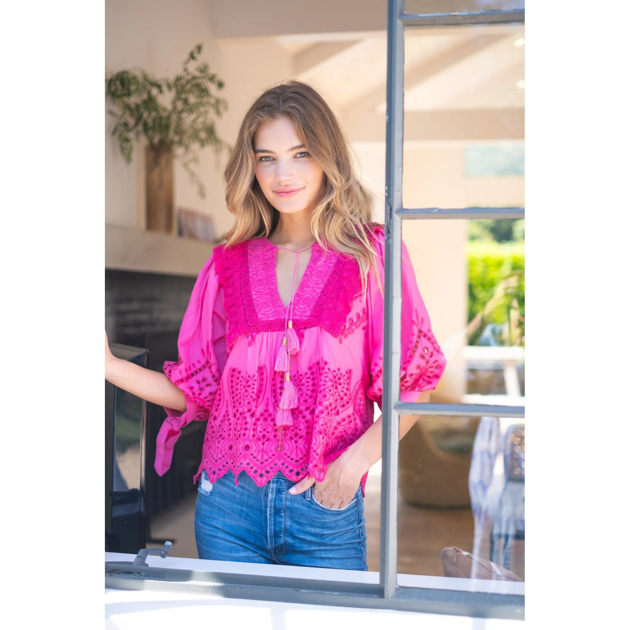 Pink Kylie Top sold by Alicia Bell