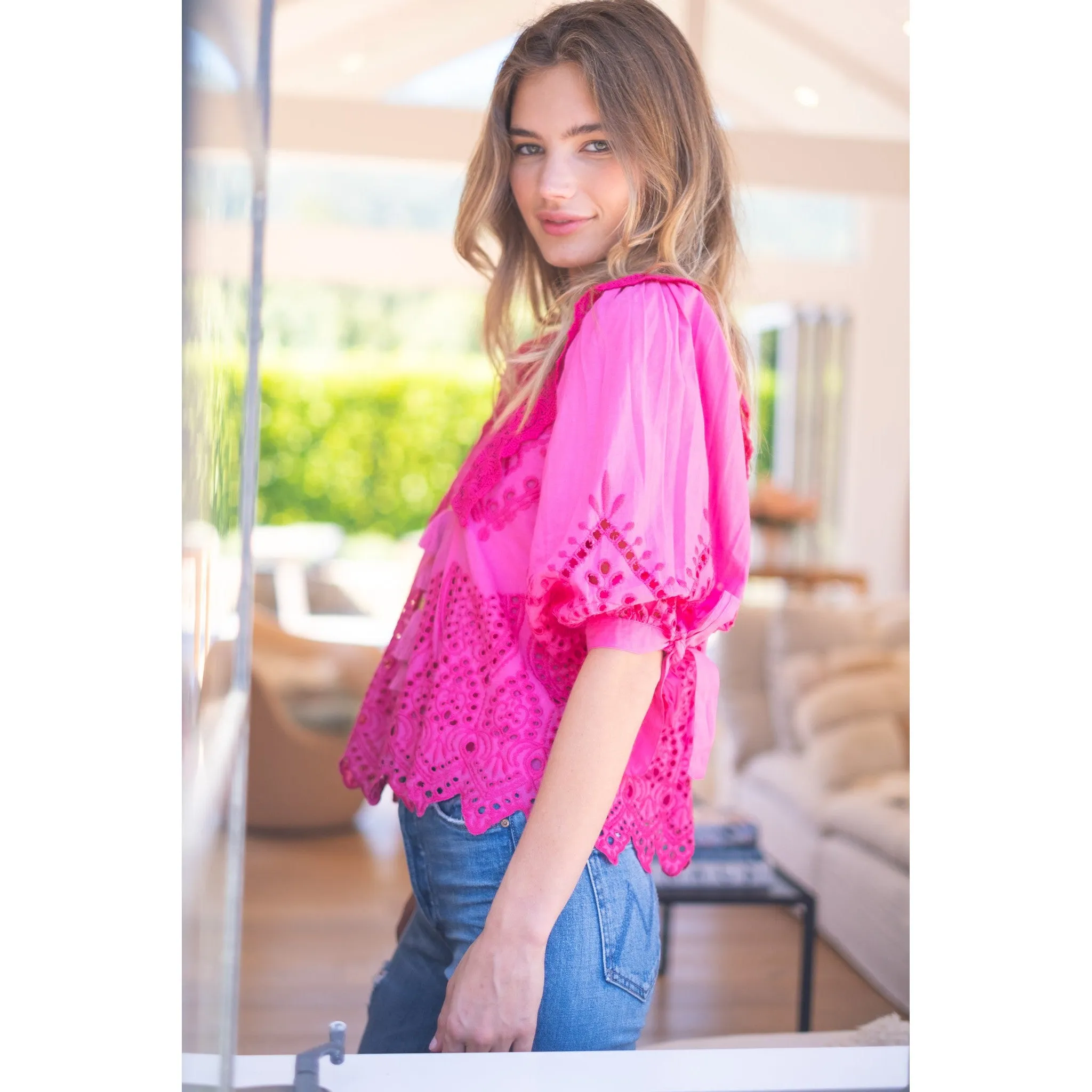Pink Kylie Top sold by Alicia Bell product image thumbnail 3