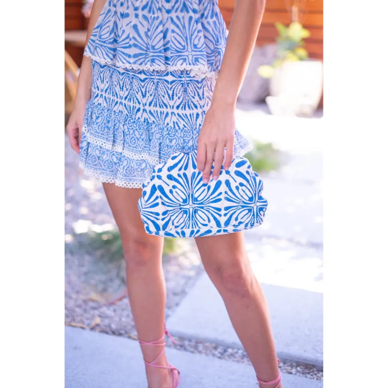 Quilted Clamshell Clutch sold by Alicia Bell