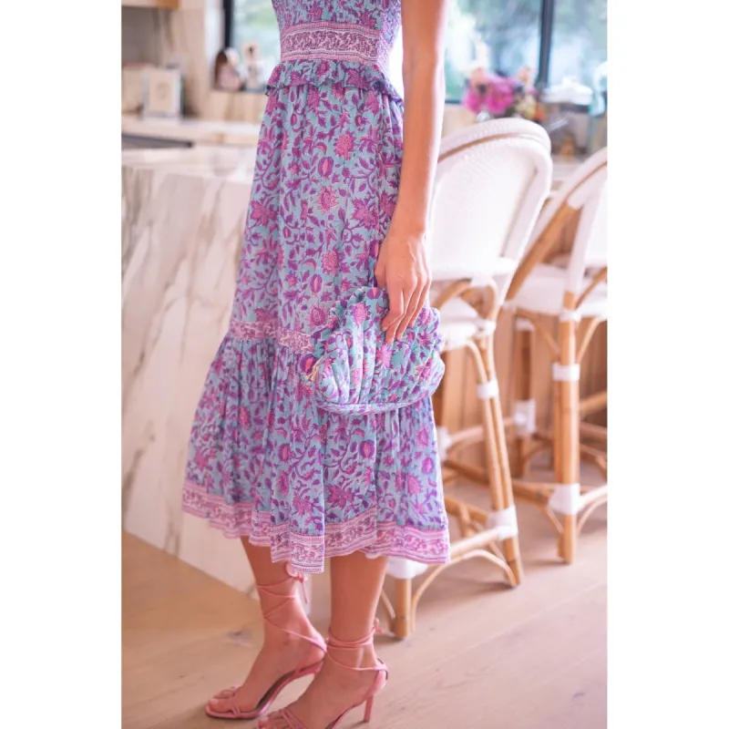 Quilted Clamshell Clutch sold by Alicia Bell