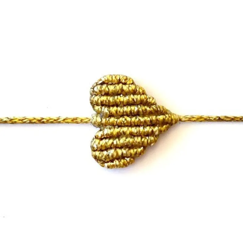 Large Gold Heart Bracelet sold by Alicia Bell