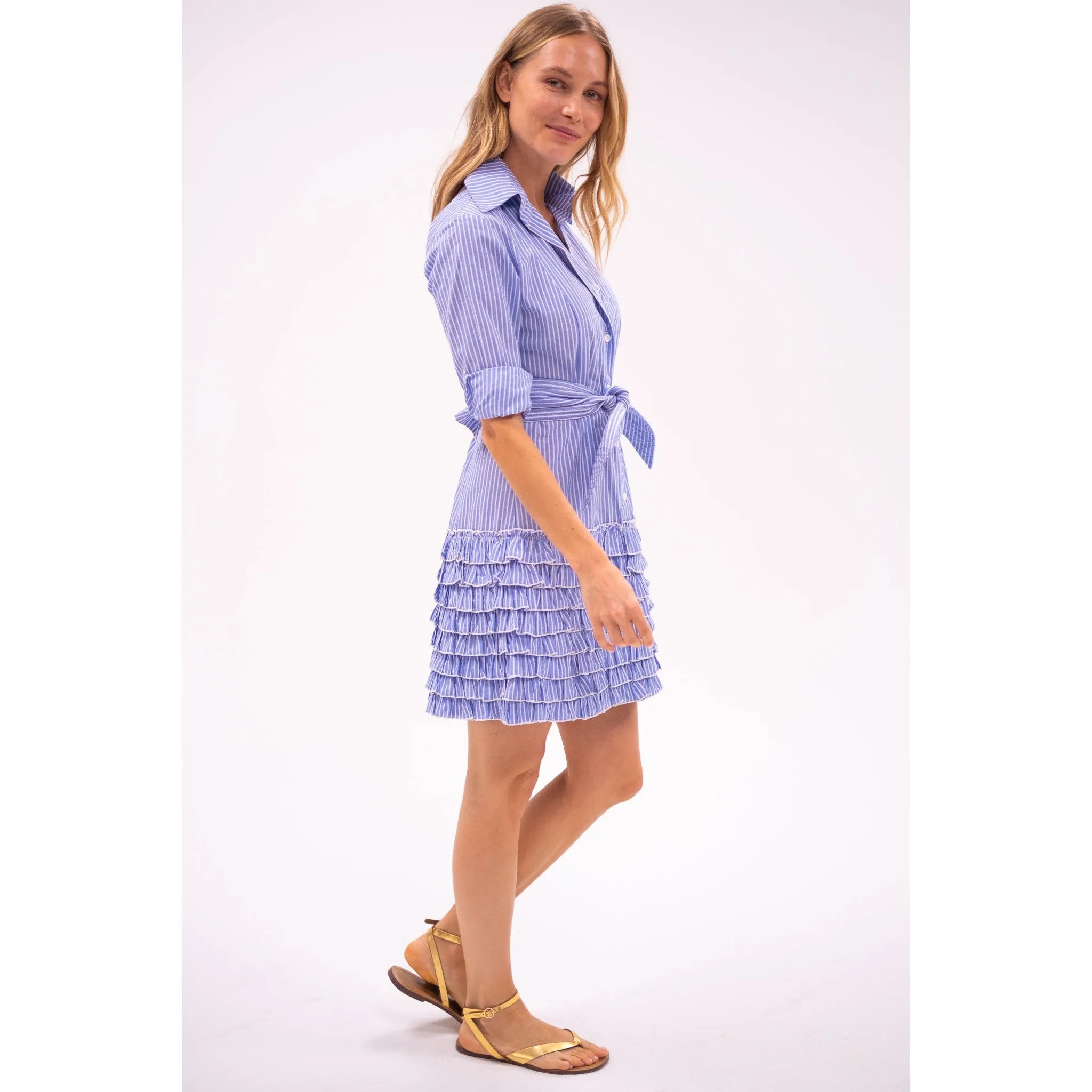 Ruffle Shirt Dress sold by Alicia Bell product image thumbnail 5