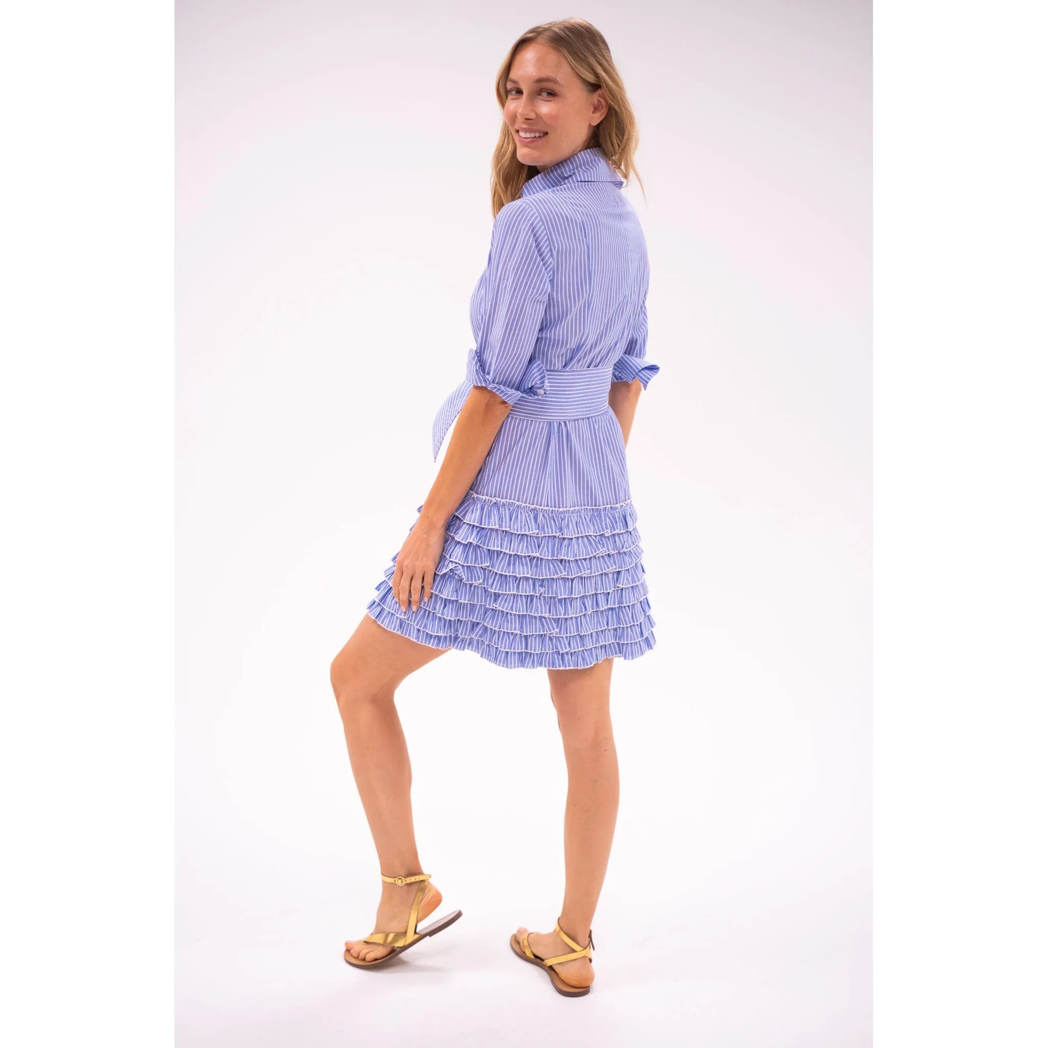 Ruffle Shirt Dress sold by Alicia Bell product image thumbnail 4
