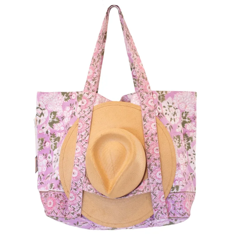 Large Beach Bag With Hat Holder sold by Alicia Bell