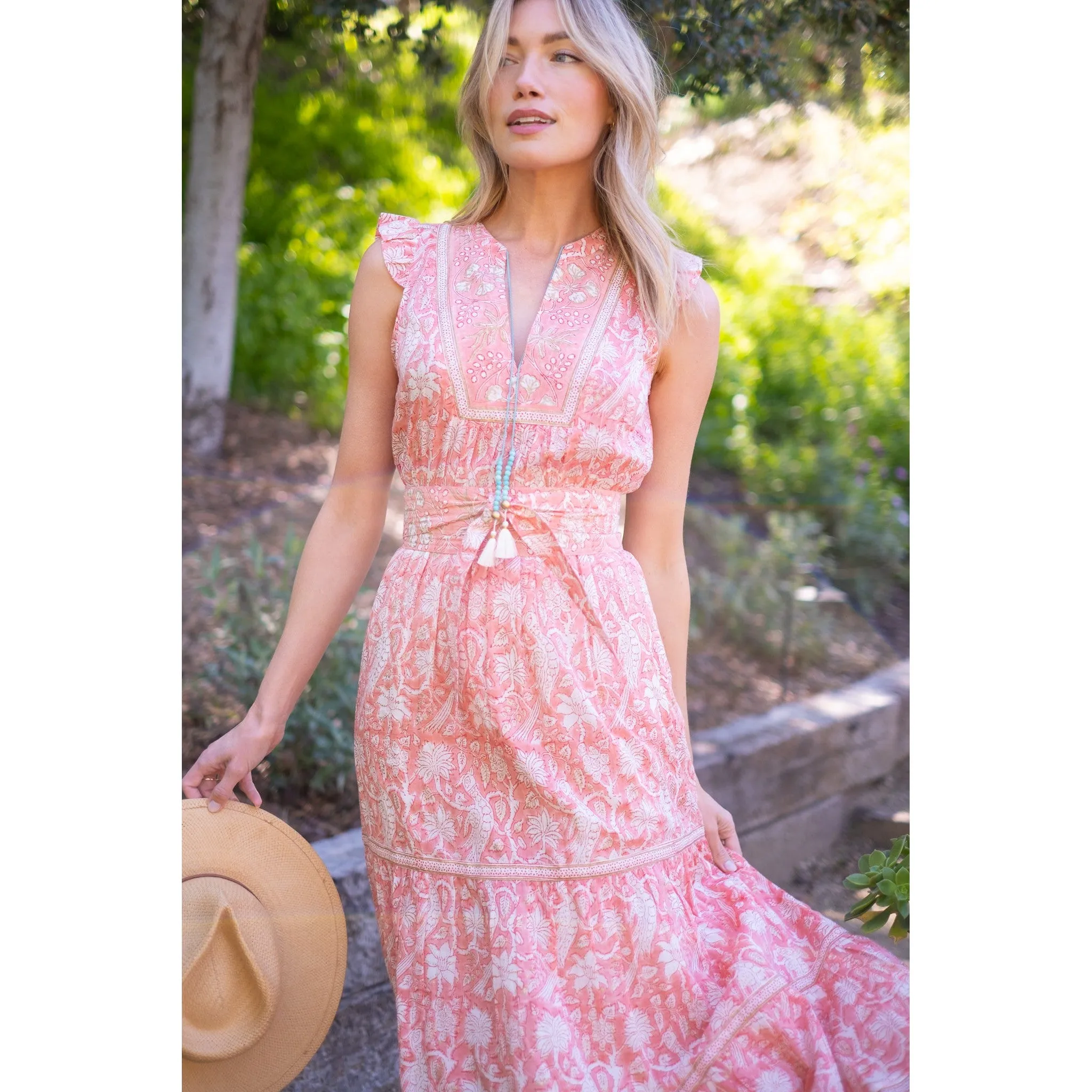 Peach Lola Maxi Dress sold by Alicia Bell product image thumbnail 4