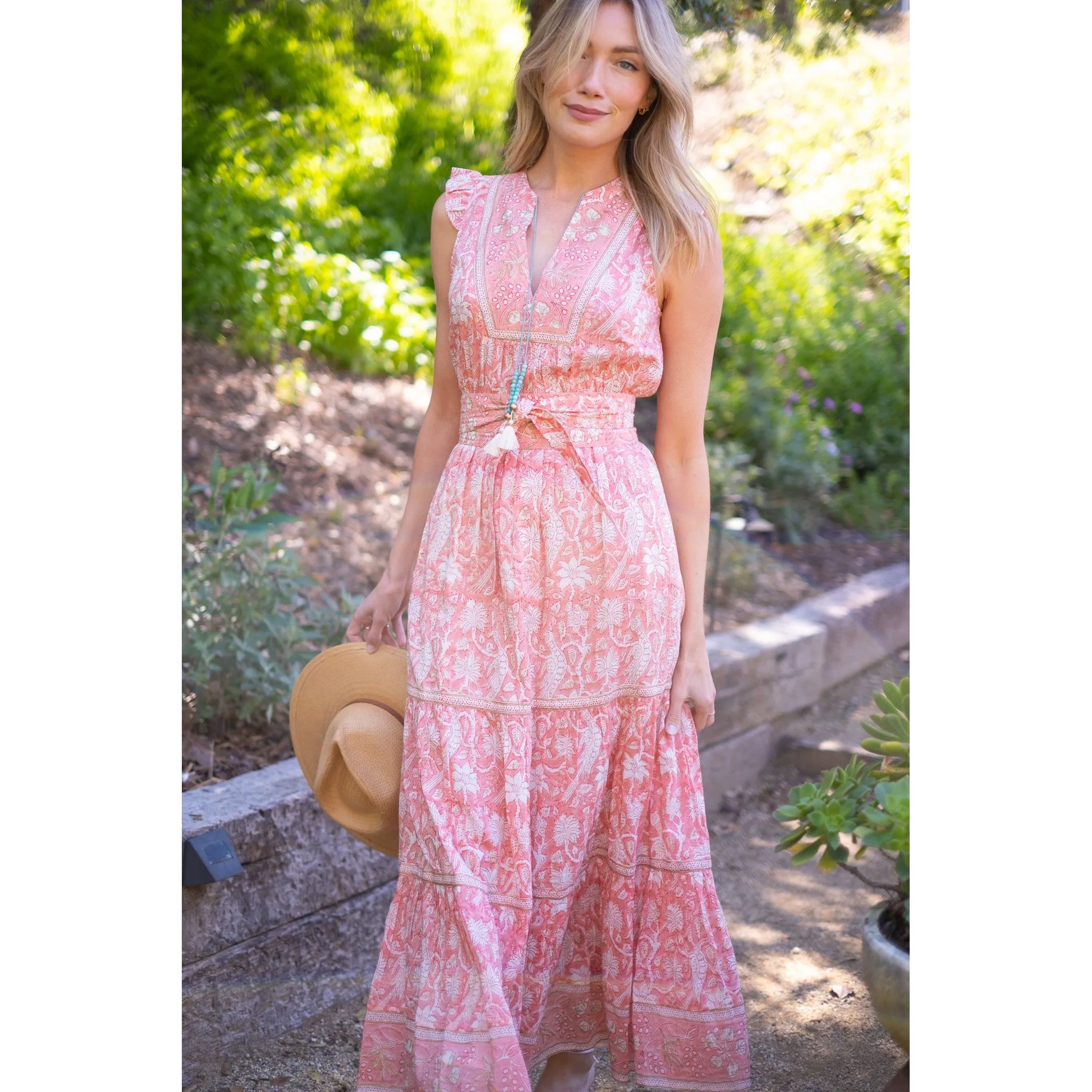 Peach Lola Maxi Dress sold by Alicia Bell product image thumbnail 2