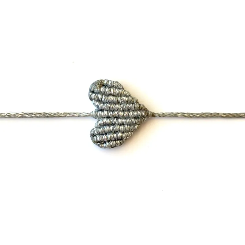 Small Silver Heart Bracelet sold by Alicia Bell