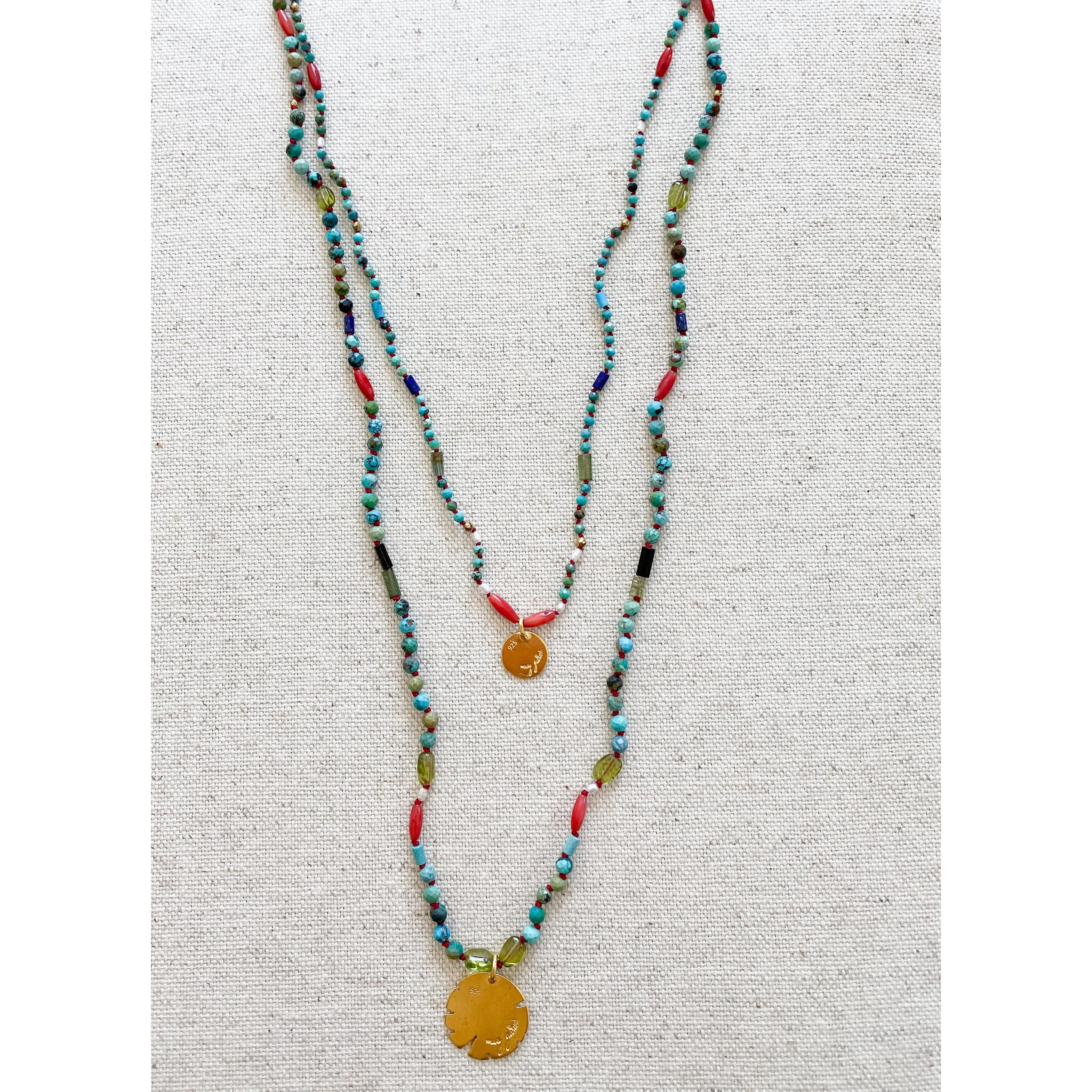 Semi-Precious Stones Cord Necklace sold by Alicia Bell product image thumbnail 5