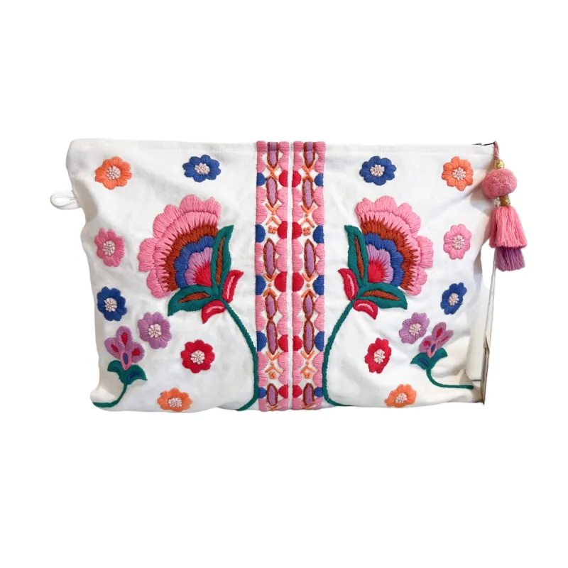 Floral Embroidered Pouch sold by Alicia Bell