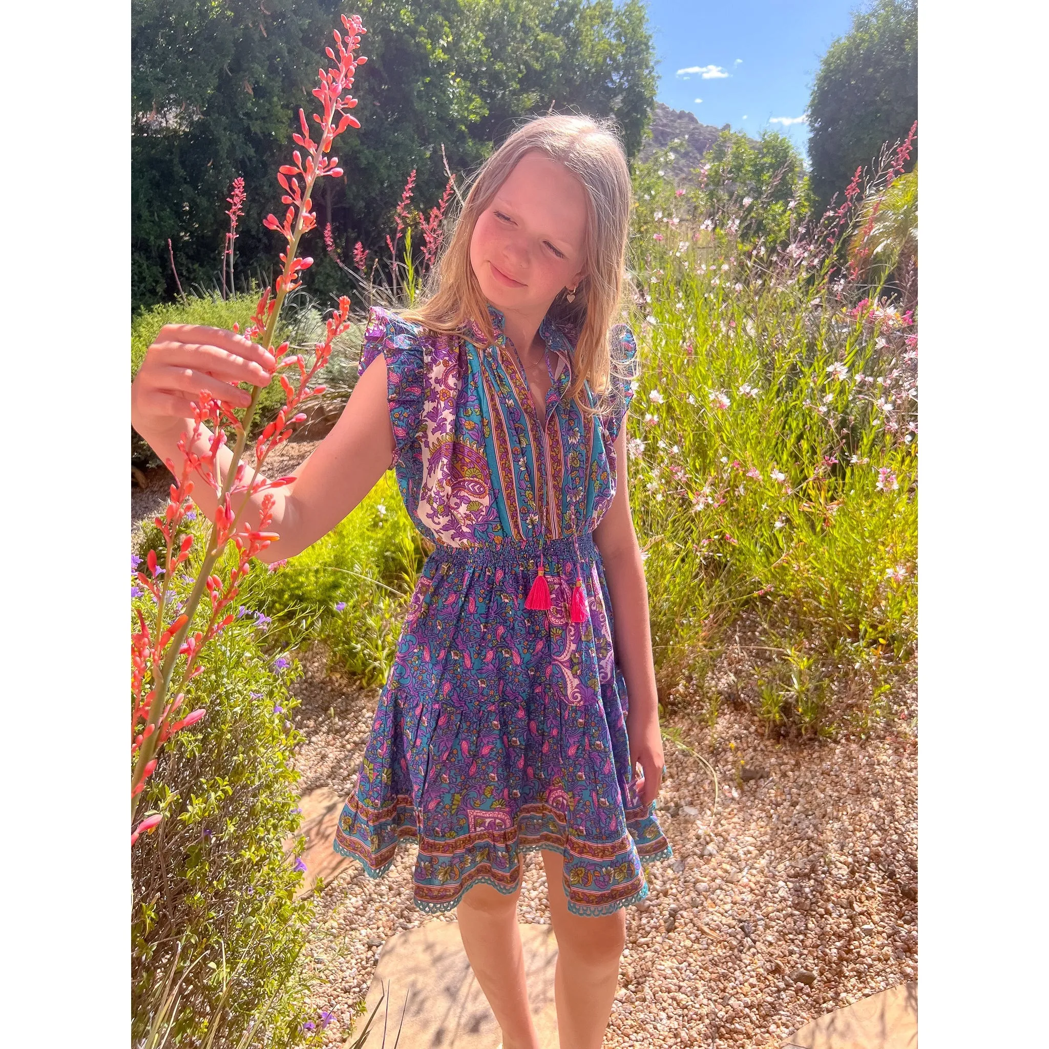 Girls Daphne Mini Dress sold by Alicia Bell product image thumbnail 4