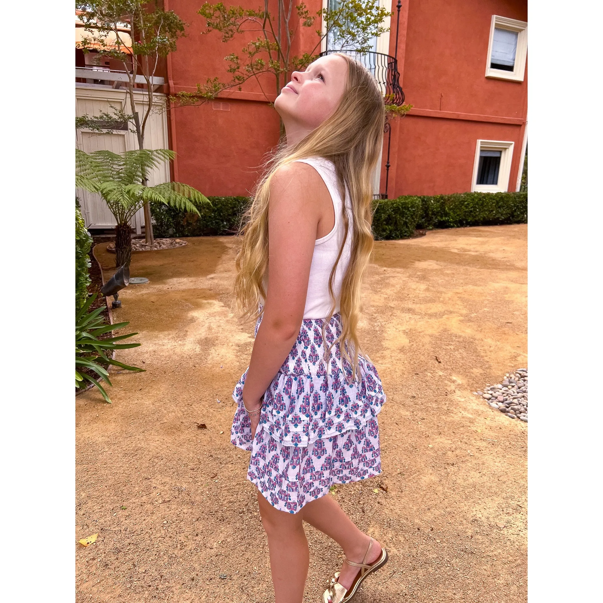 Pleated Smocked Mini Skirt sold by Alicia Bell product image thumbnail 2