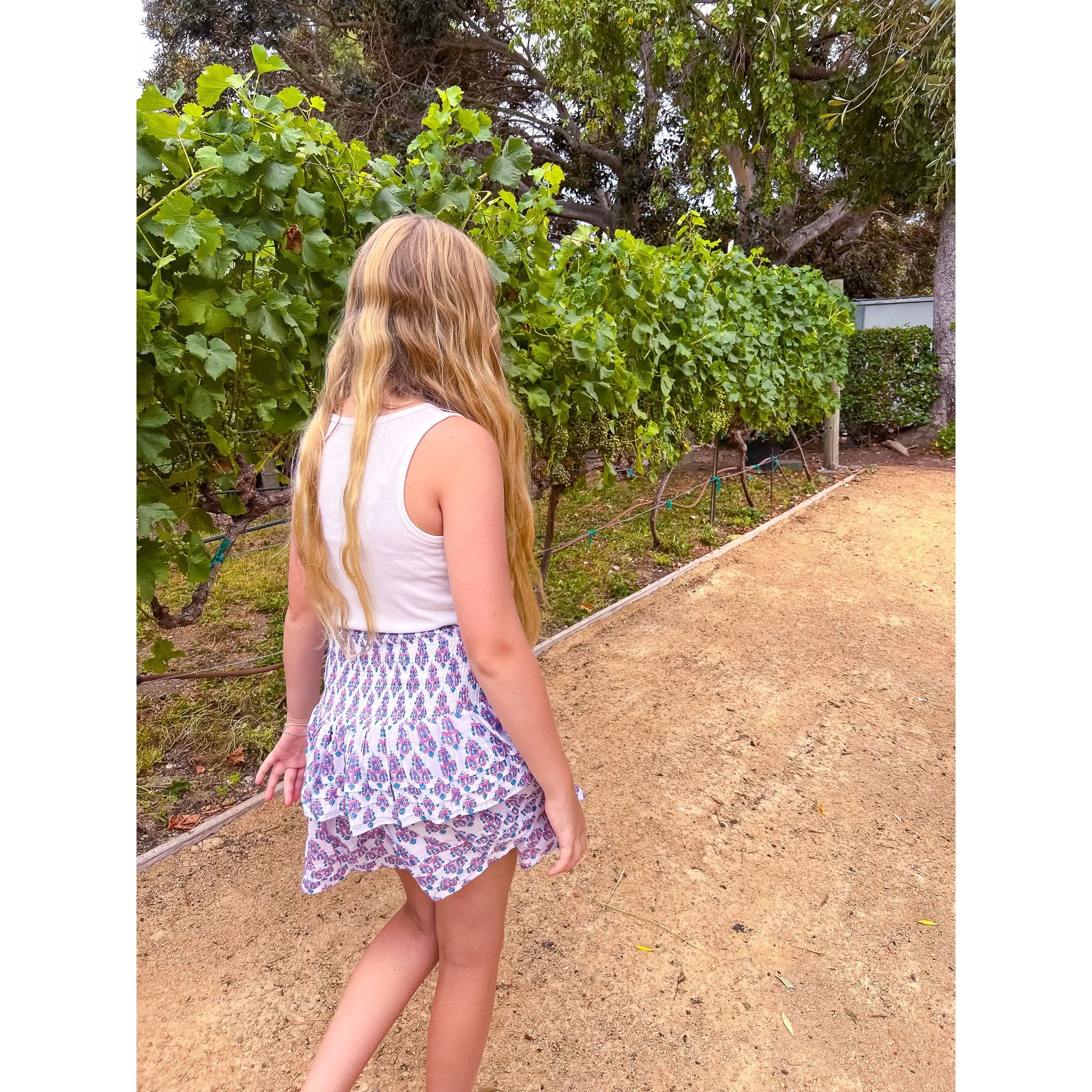 Pleated Smocked Mini Skirt sold by Alicia Bell product image thumbnail 5