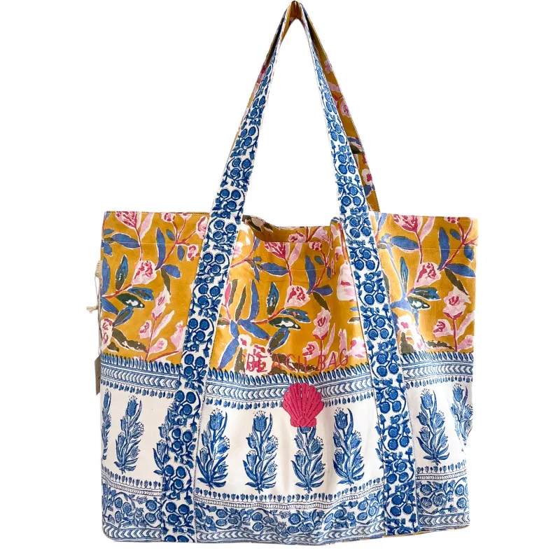 Large Embroidered Beach Bag - Preorder sold by Alicia Bell