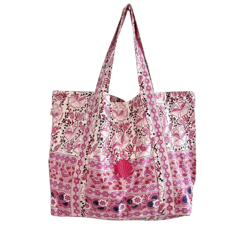 Large Embroidered Beach Bag - Preorder sold by Alicia Bell
