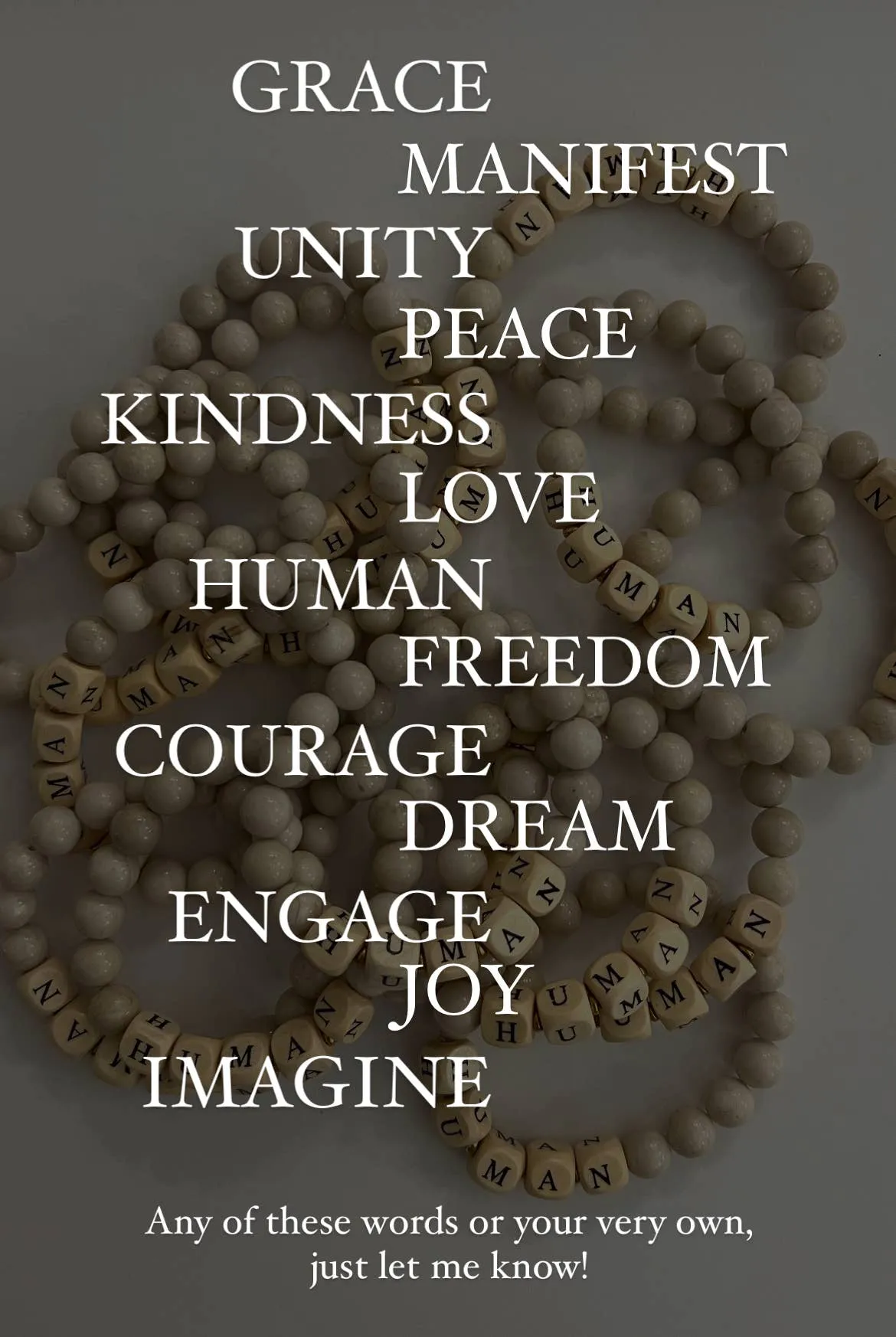 Message Bracelets: Love sold by Alicia Bell product image thumbnail 3