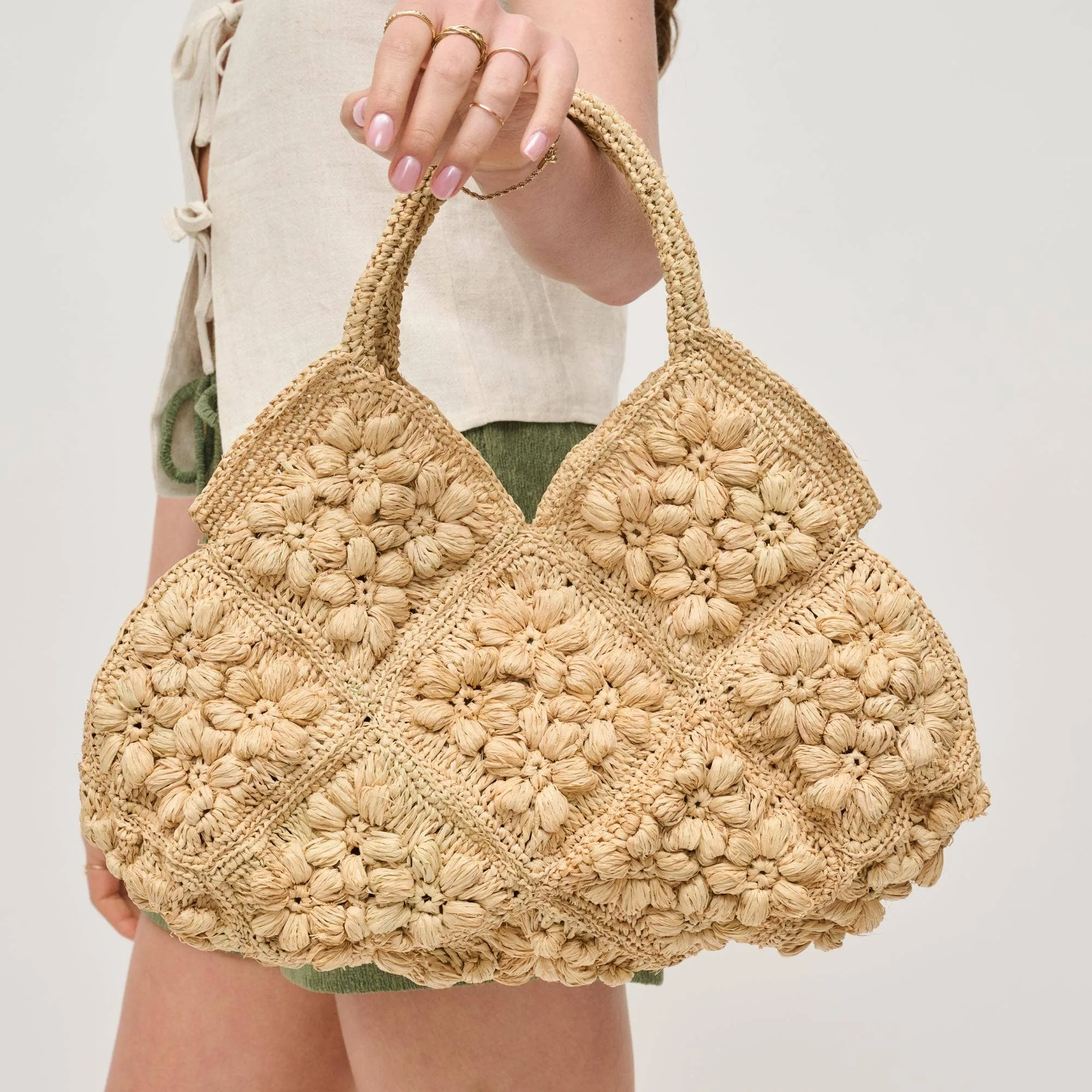 Beth Tote: Natural sold by Alicia Bell product image thumbnail 5