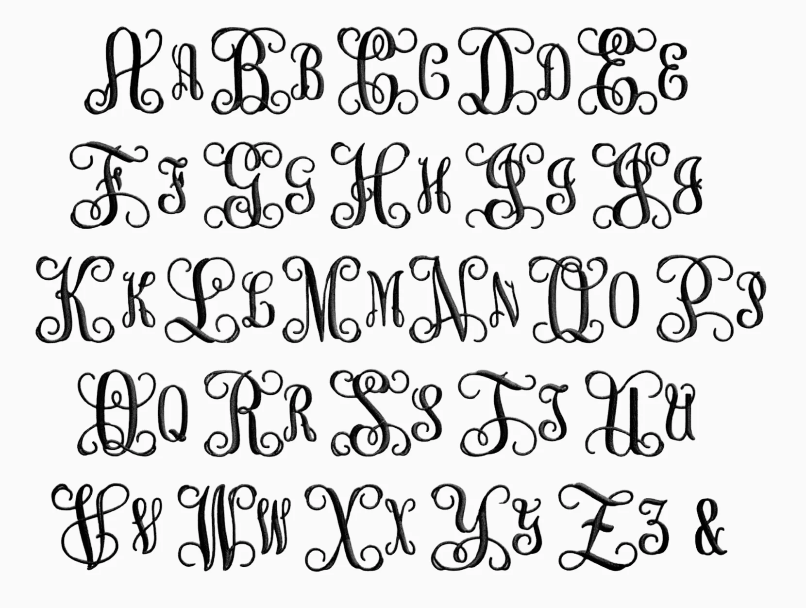 Juno Script Monogram sold by Alicia Bell product image thumbnail 4