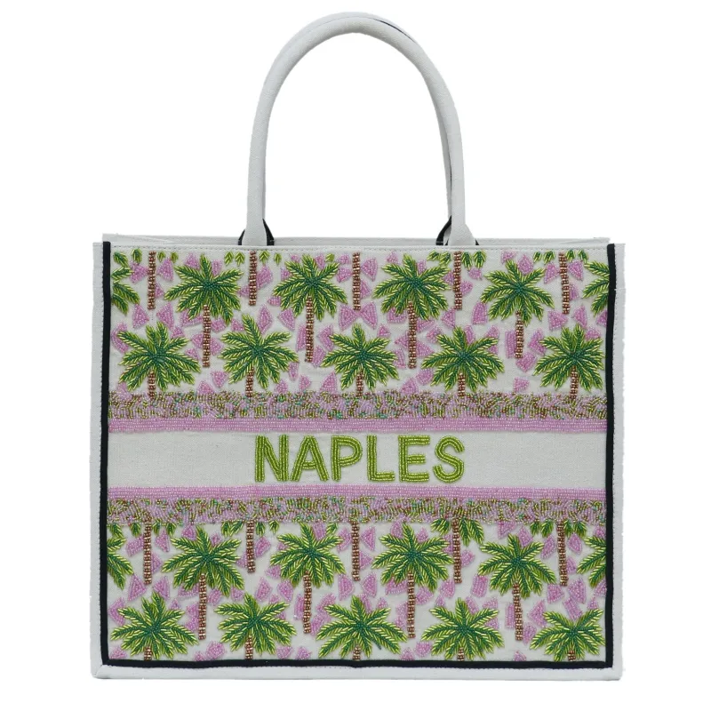 Naples Palm trees tote made by Alicia Bell