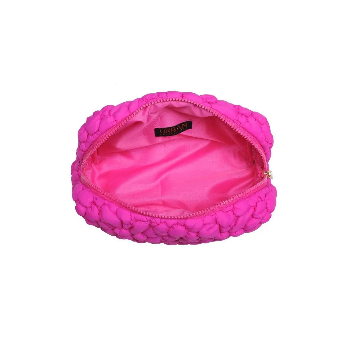 Flora Pop Nylon Cosmetic & Travel Organizer Pouch: Fuchsia sold by Alicia Bell product image thumbnail 3