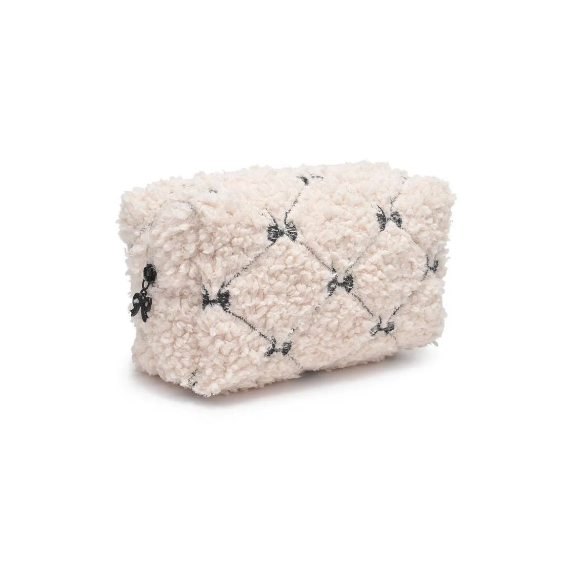 Chérie Chic Cosmetic & Travel Organizer Pouch: Cream Black sold by Alicia Bell product image thumbnail 4