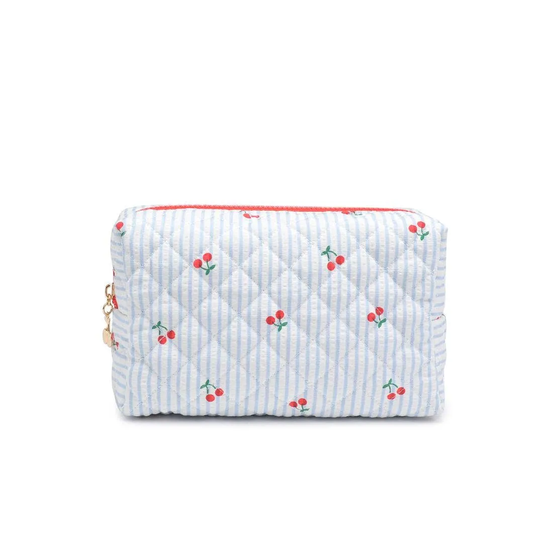 Cherry Lane Cosmetic & Travel Organizer Pouch: Blue Cherry sold by Alicia Bell product image thumbnail 4