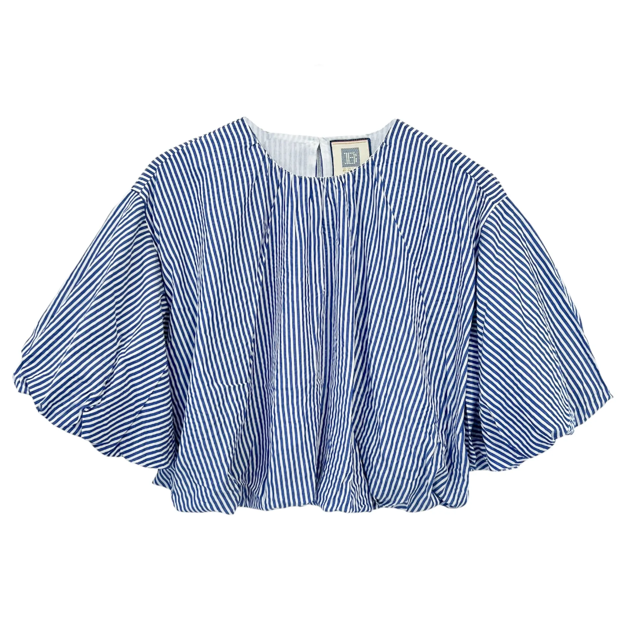 Navy Striped Balloon Top sold by Alicia Bell product image thumbnail 2