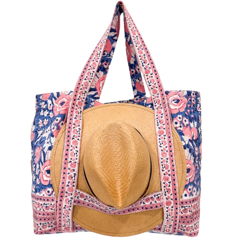 Large Beach Bag With Hat Holder sold by Alicia Bell