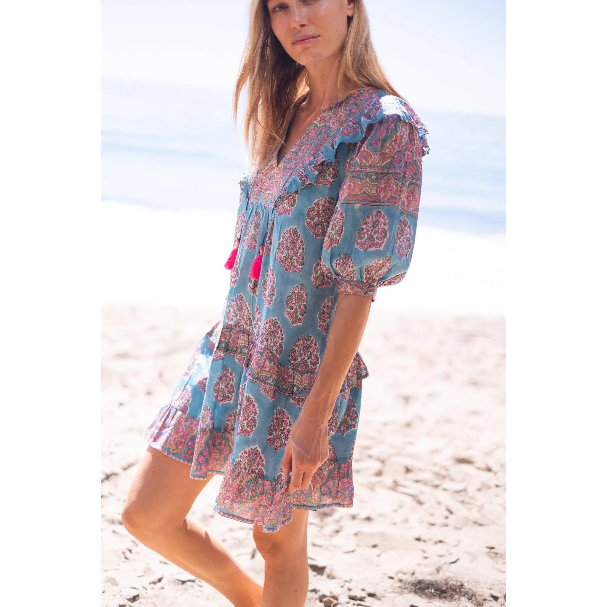 Teal Kylie Mini Dress sold by Alicia Bell