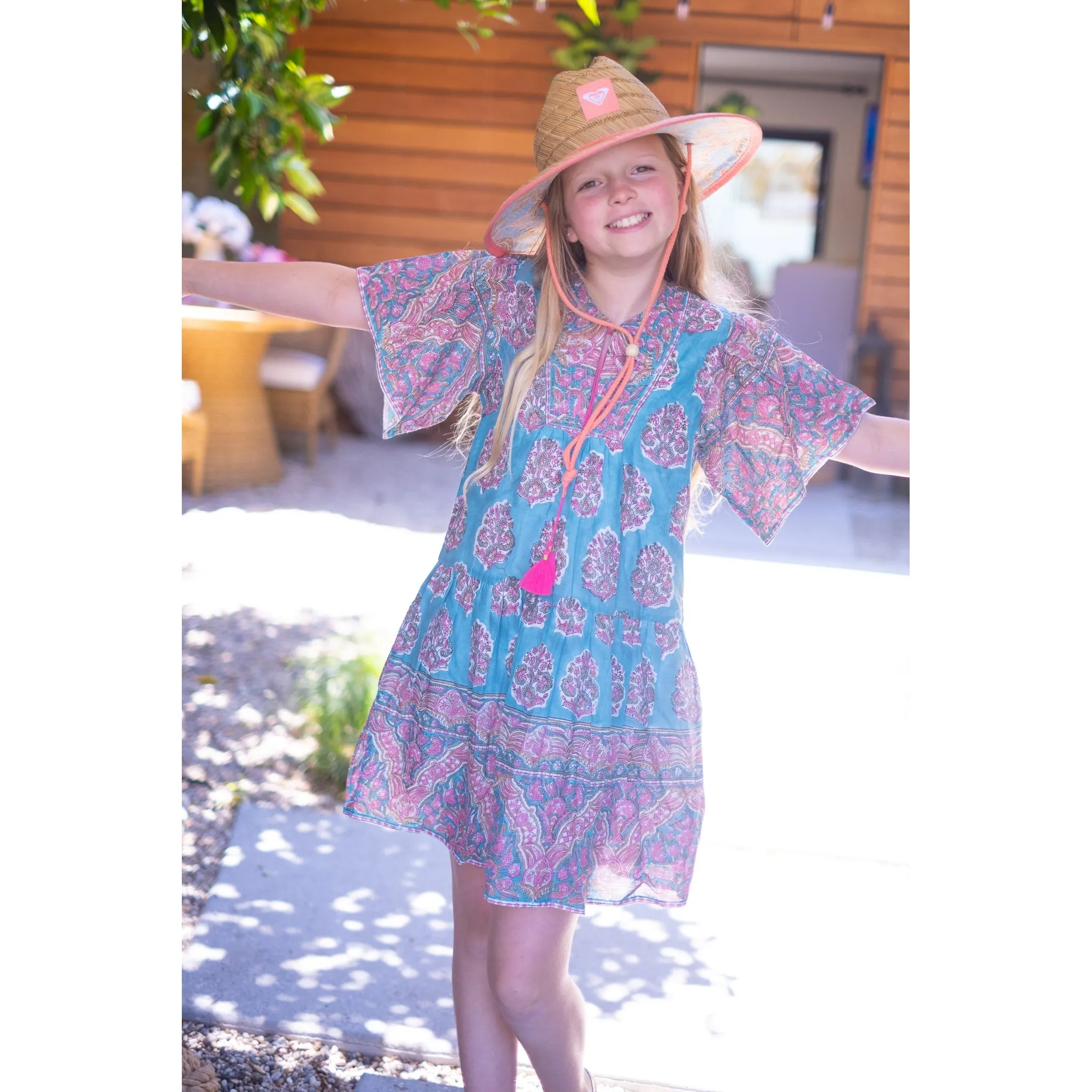 Teal Angelina Mini Dress sold by Alicia Bell product image thumbnail 4