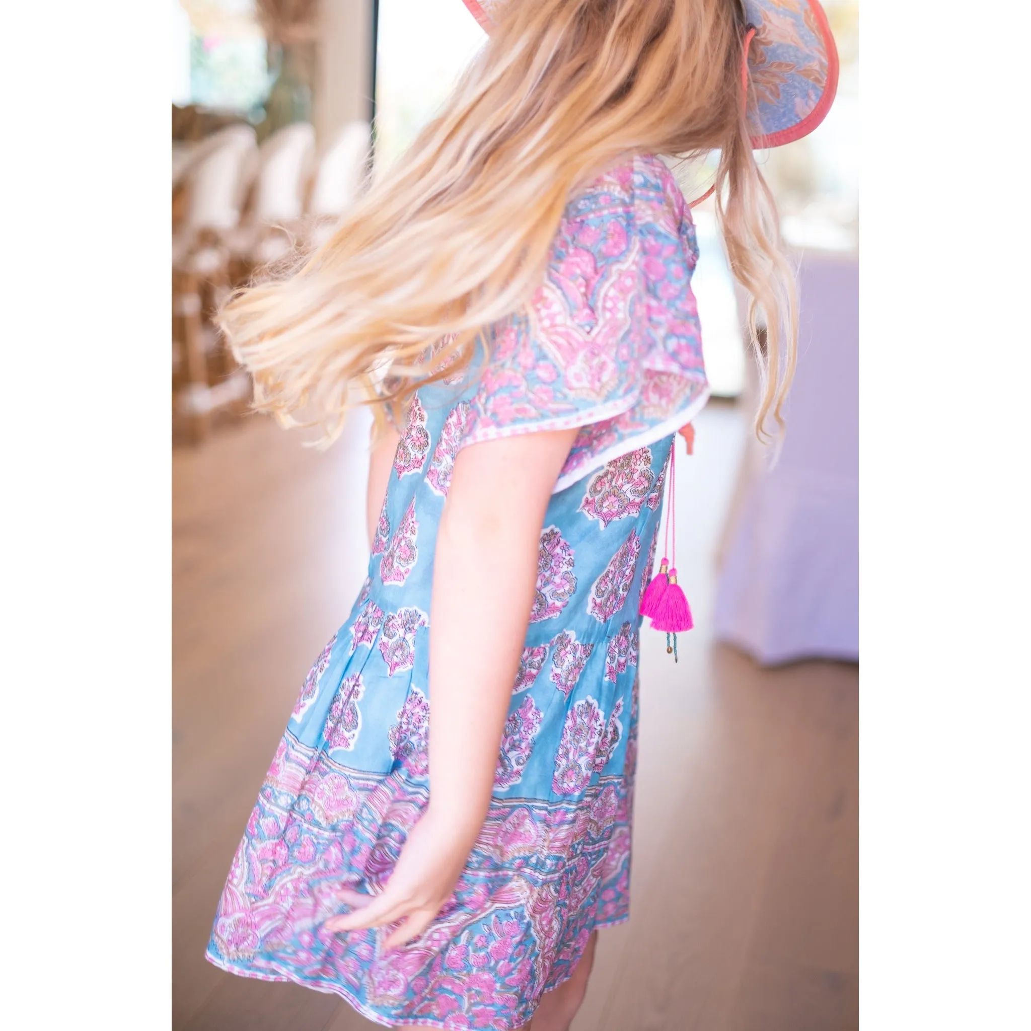 Teal Angelina Mini Dress sold by Alicia Bell product image thumbnail 3