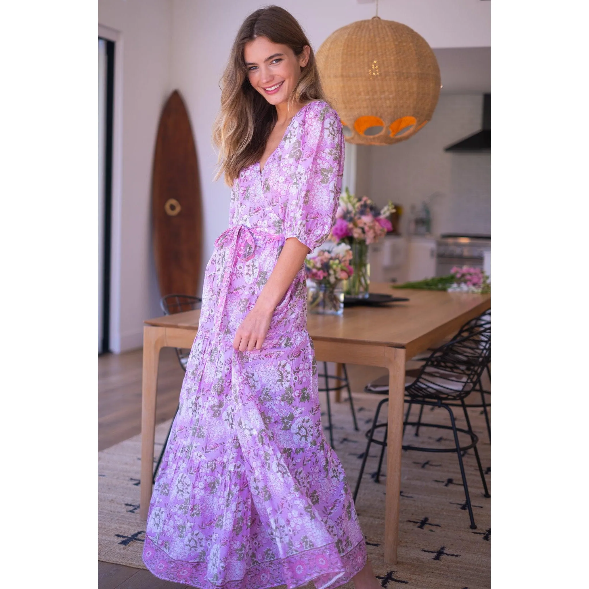 Flora Wrap Dress sold by Alicia Bell product image thumbnail 5