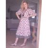 Peach/Black Pippa Midi Dress sold by Alicia Bell