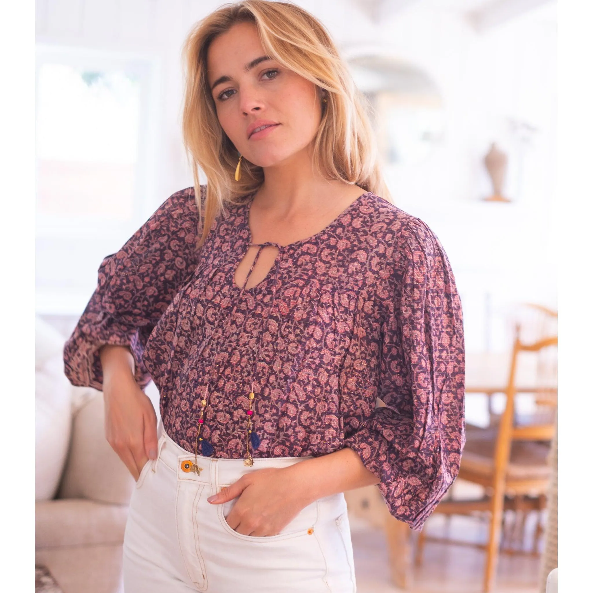 Metallic Ariana Top sold by Alicia Bell