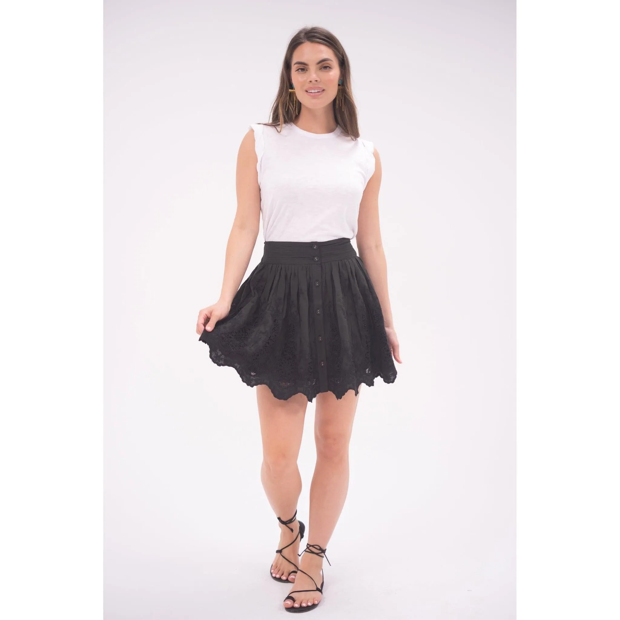 Black Lace Mini Skirt sold by Alicia Bell product image thumbnail 4