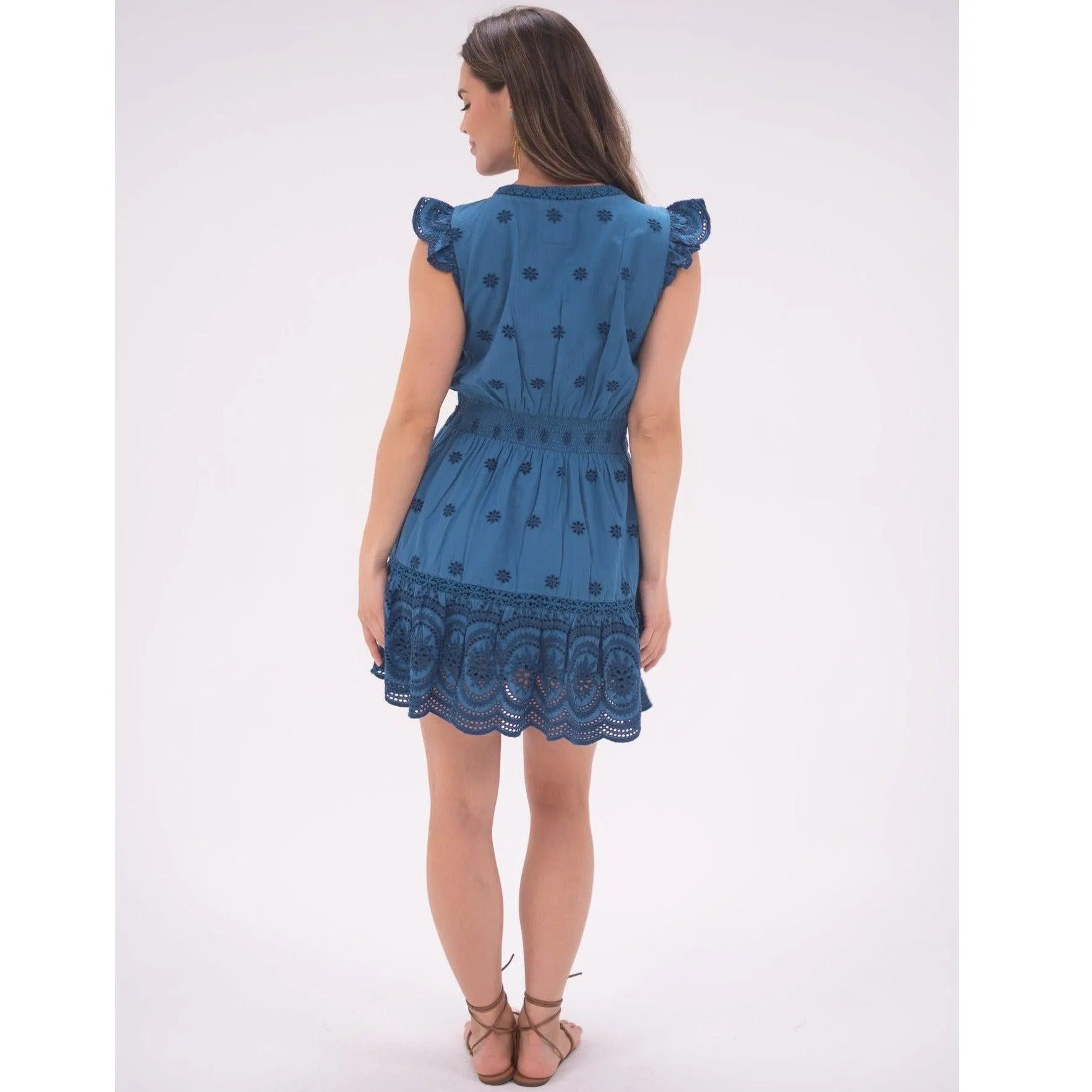 Turquoise Adie Mini Dress sold by Alicia Bell product image thumbnail 2