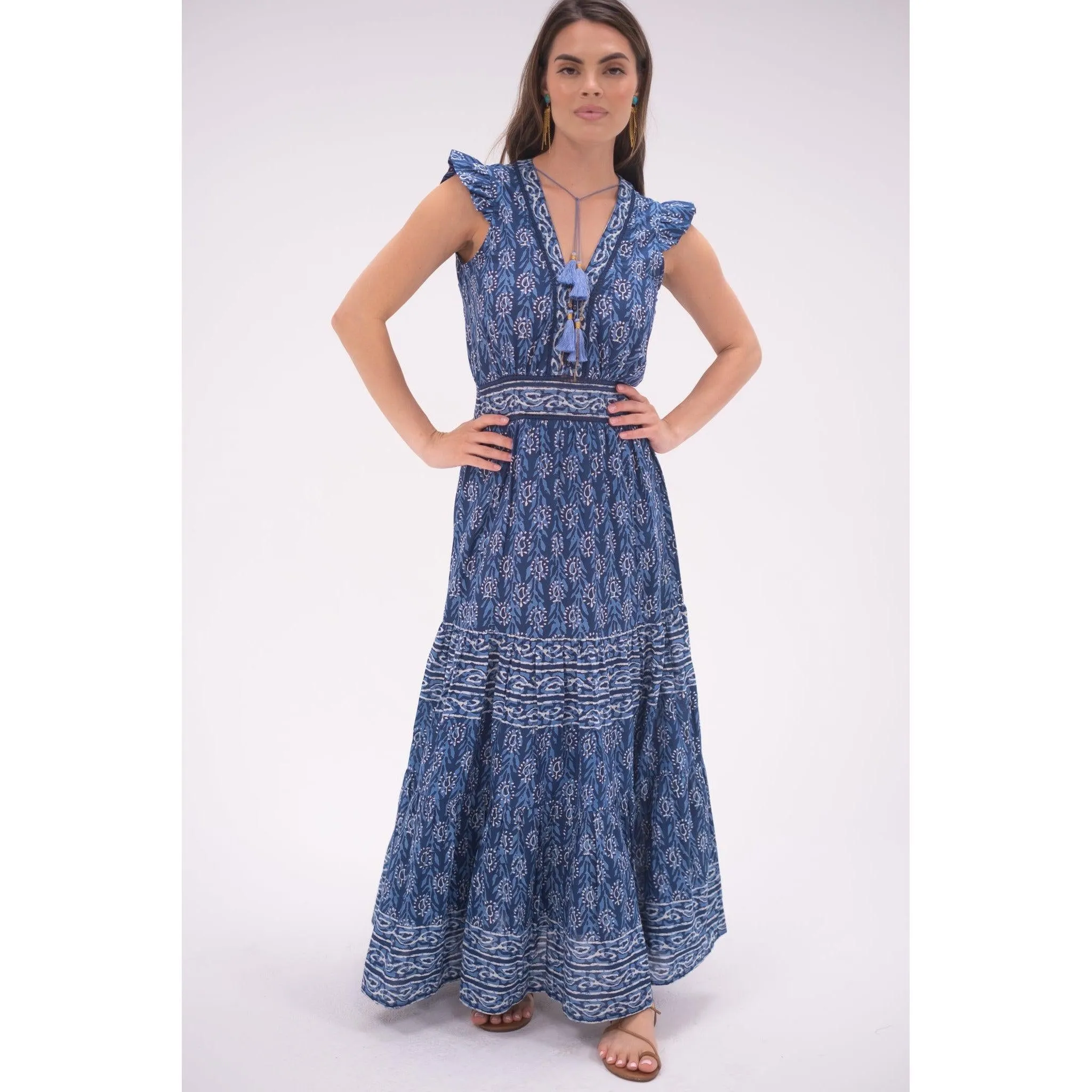 Indigo Annabelle Maxi Dress sold by Alicia Bell product image thumbnail 4