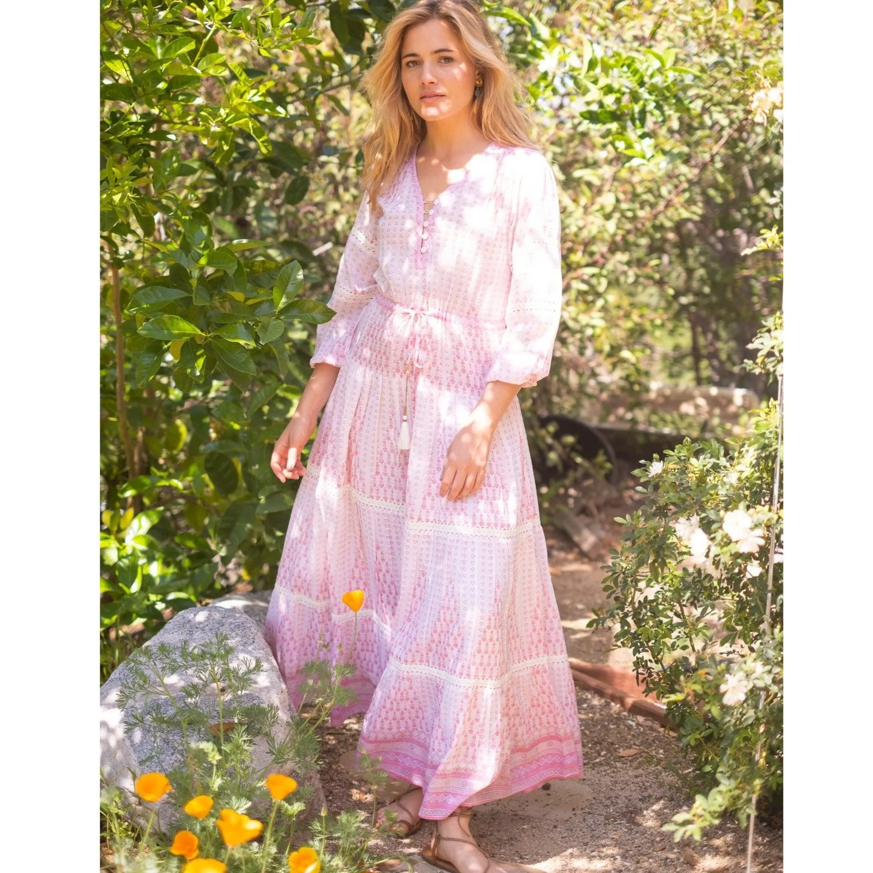 Heart Patton Maxi Dress sold by Alicia Bell