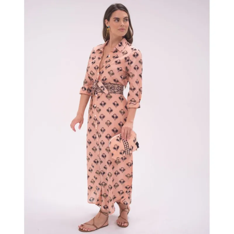 Peach/Black Oversized Maxi Skirt Dress sold by Alicia Bell