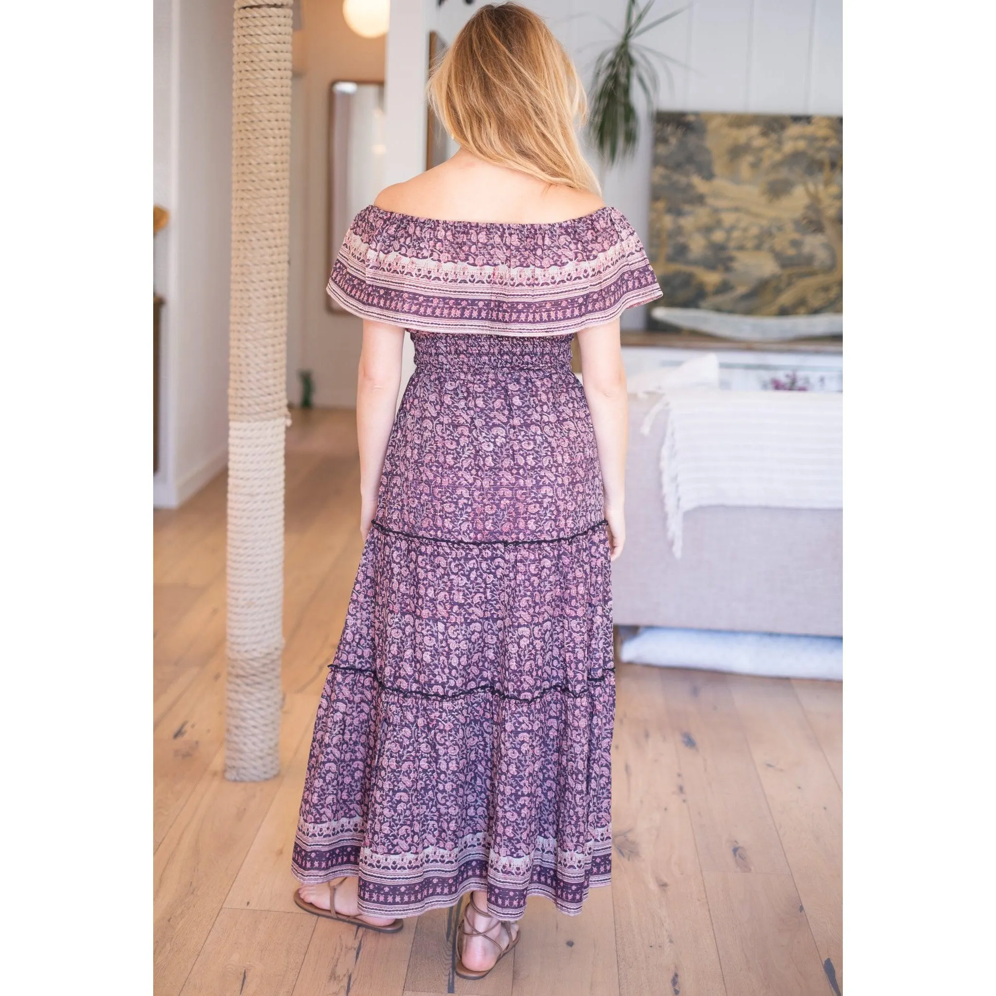 Metallic Marina Maxi Skirt sold by Alicia Bell product image thumbnail 4