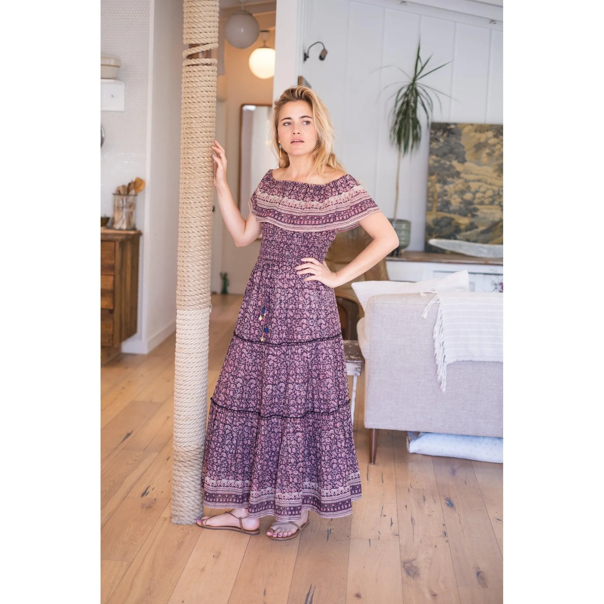 Metallic Marina Maxi Skirt sold by Alicia Bell product image thumbnail 3