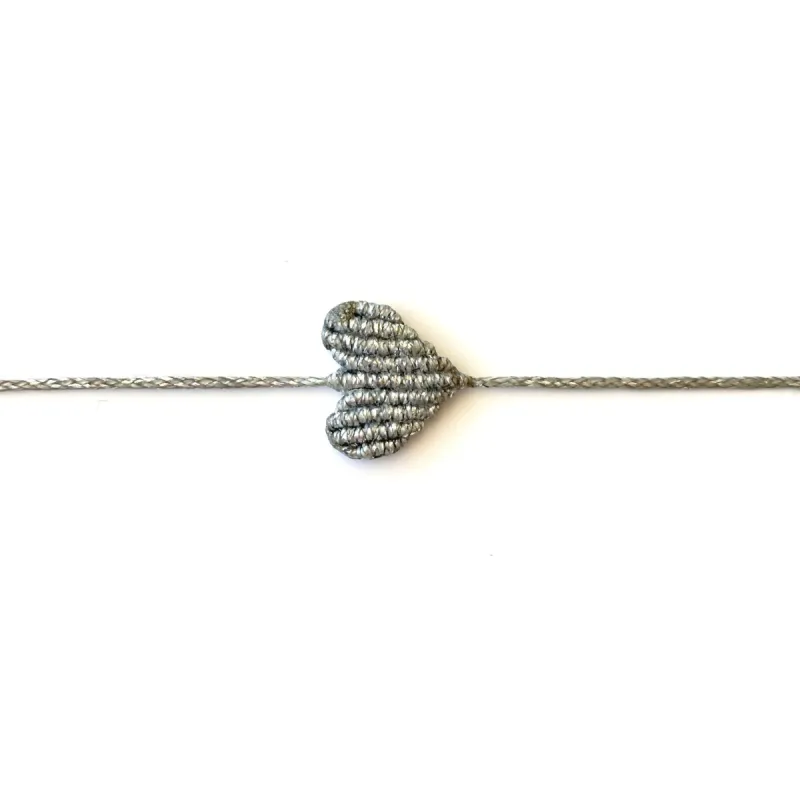 Mini Silver Heart Bracelet sold by Alicia Bell