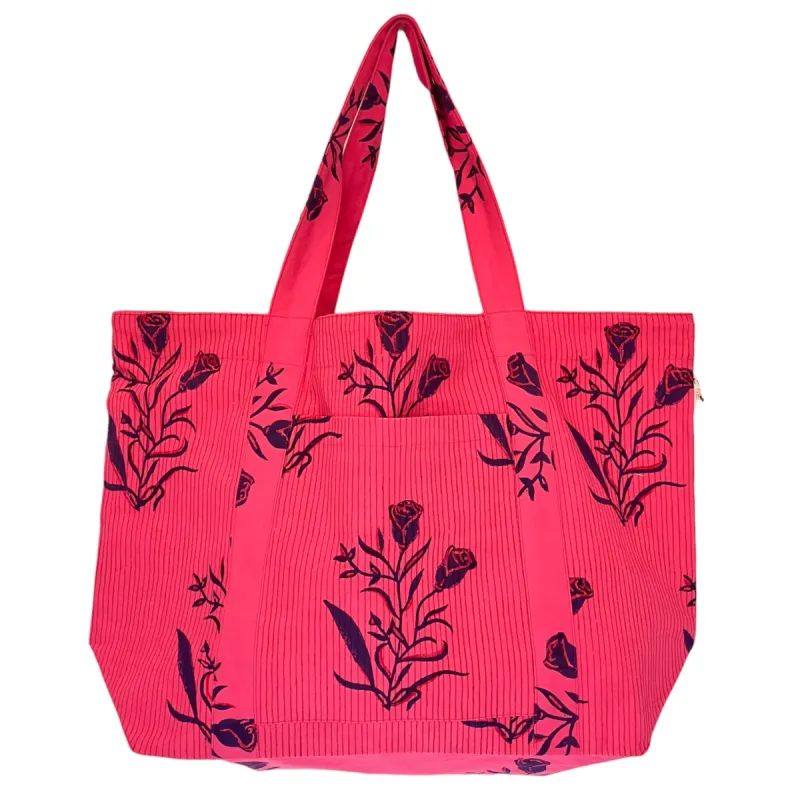 Magenta Large Beach Bag sold by Alicia Bell